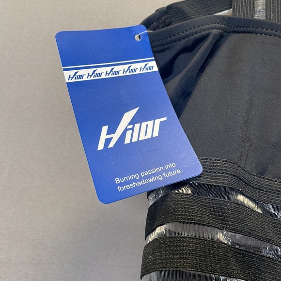 Hilor Black One Piece Front Crossover Swimwear - Picture 4 of 5